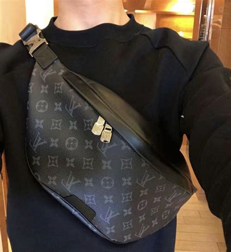 designer fanny waist bag louis vuitton black